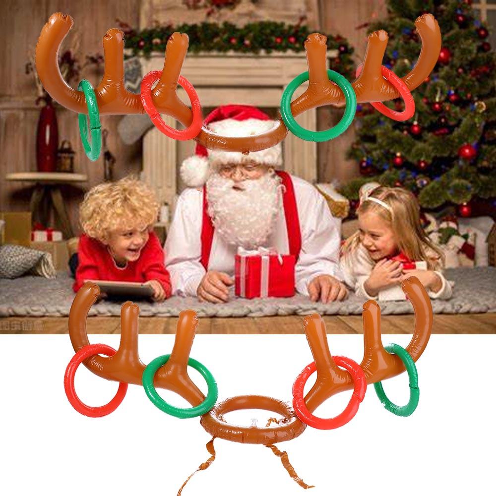 Reindeer Antlers Headband - Lustiges Neujahrsgeschenk: Aufblasbarer Rentier-Geweihhut für draußen