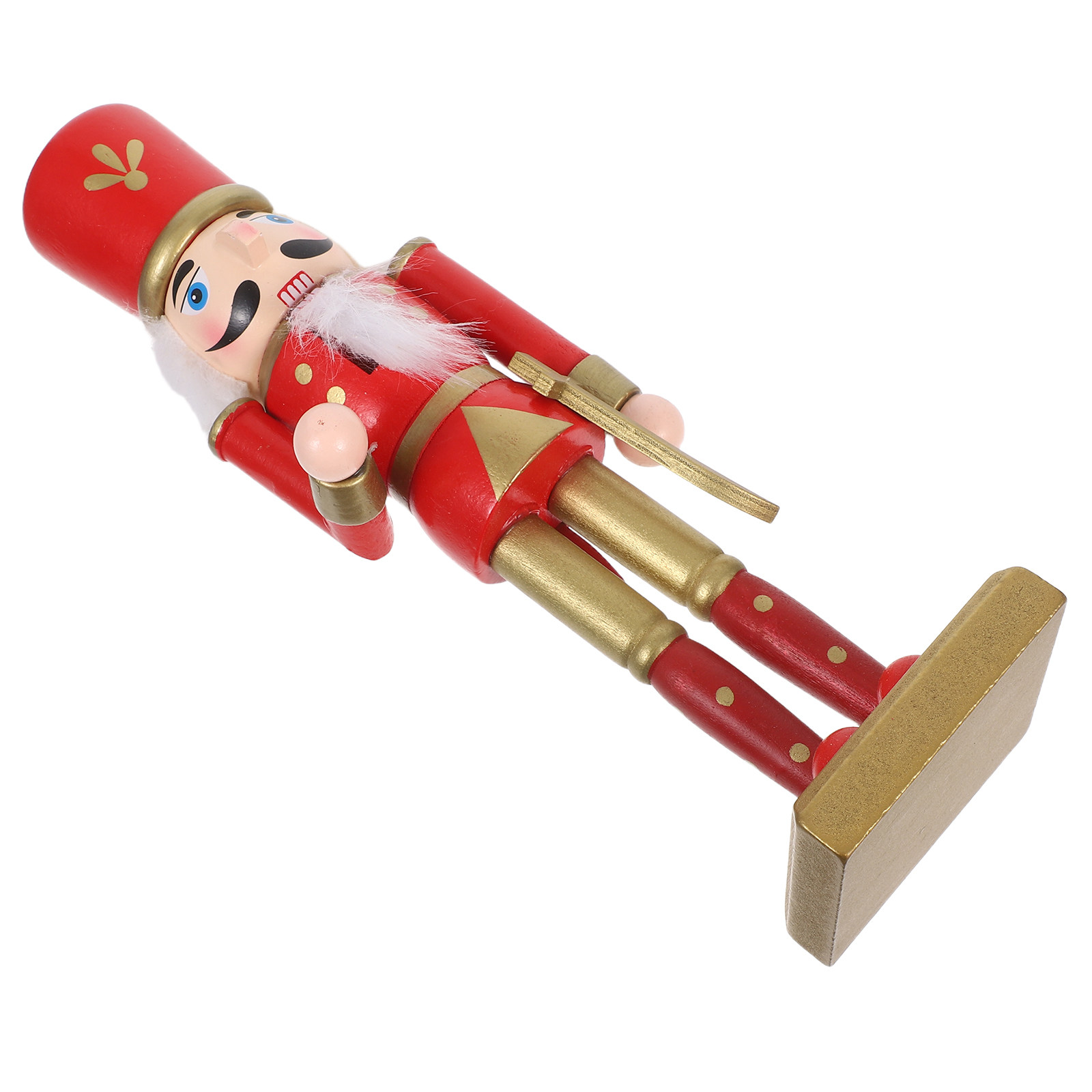 Nutcracker Figurine - Weihnachts-Nussknacker-Soldatenfigur, Ornamente, Holz-Nussknacker-Soldatenmodell, Weihnachts-Nussknacker-Miniaturen, Tischdekoration