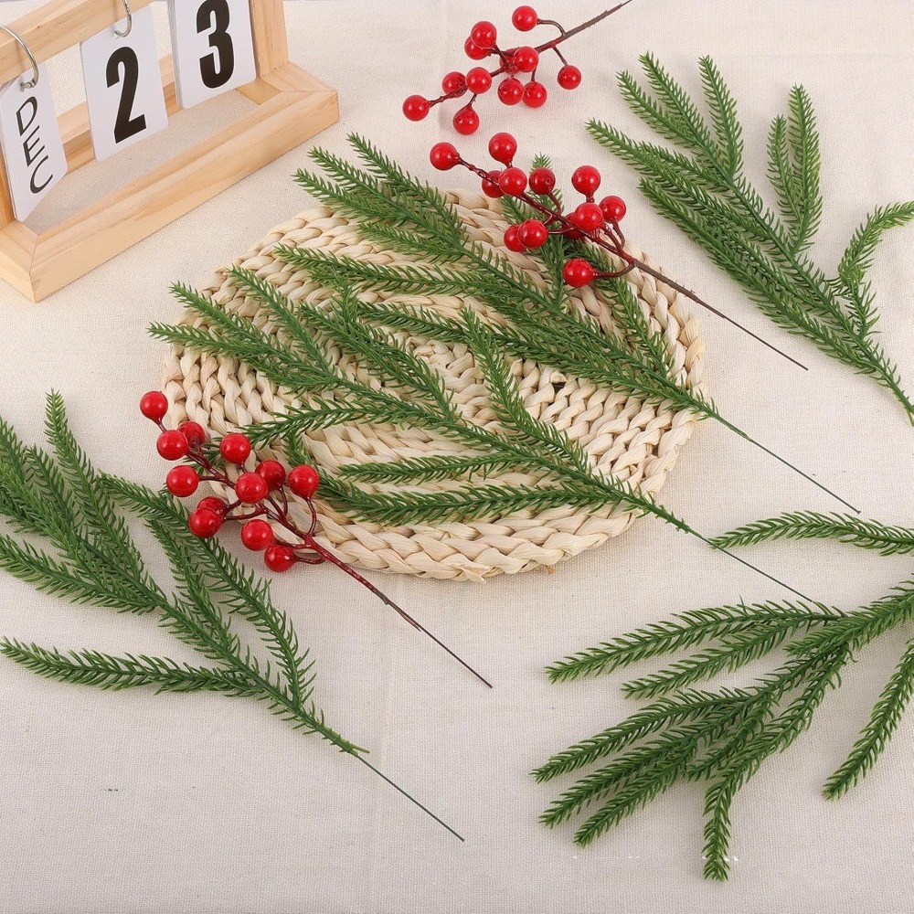 10PCS Weihnachten Künstliche N – Christmas Wreath Fake Bewertung und Preis