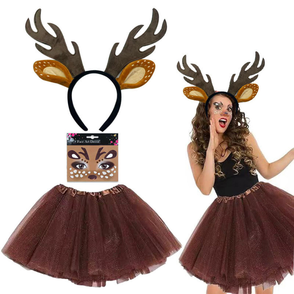 Weihnachts-Rentiergeweih-Stirn – Reindeer Antlers Headband Bewertung und Preis