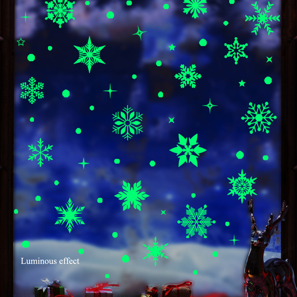 Bunte leuchtende Schneeflocken – Snowflake Window Decal Bewertung und Preis