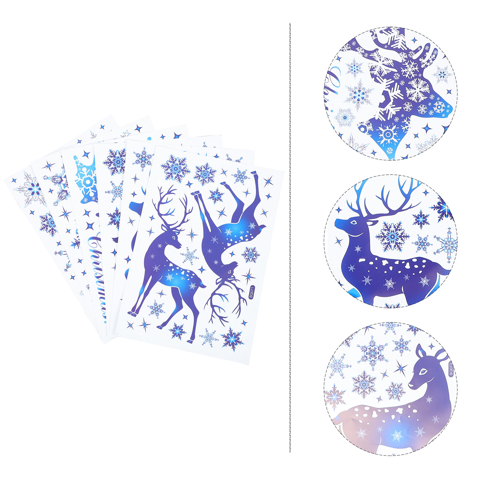 6 Blatt Schneeflocken-Fenstera – Snowflake Window Decal Bewertung und Preis