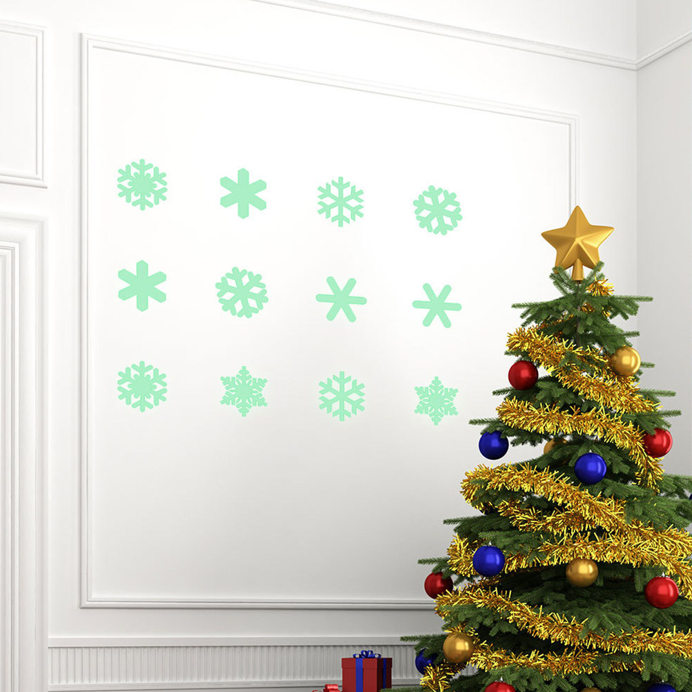 1 Set Leuchtende Weihnachts-Sc – Snowflake Window Decal Bewertung und Preis