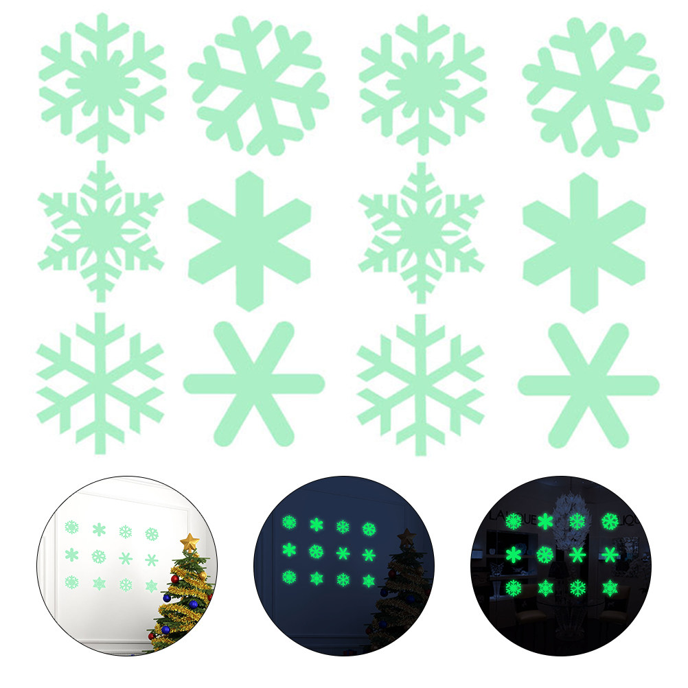 1 Set Leuchtende Weihnachts-Sc – Snowflake Window Decal Bewertung und Preis
