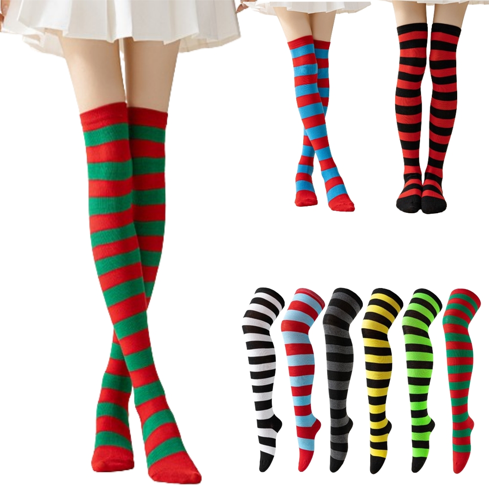 Gestreifte Overknee-Socken für – Christmas Stocking Hanging Bewertung und Preis